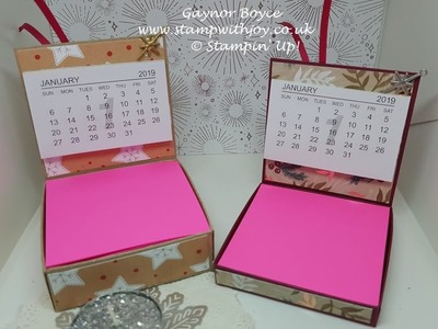 Cute Post it note holder with Calendar
