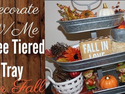 Decorate W.Me: Fall Three Tiered Tray 2018