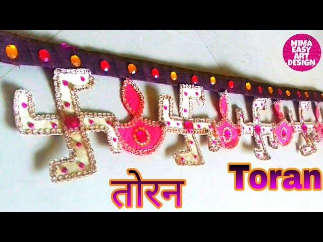 DIY Diwali Door hangings using Cloth bag |2018 Toran |Door hanger design |Hindu door decor