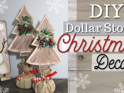 DIY Dollar Store Christmas Decor | Farmhouse Christmas Decor | KraftsbyKatelyn