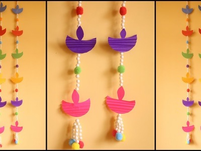 DIY Door Hanging Toran | Diwali Decoration Ideas | Paper Decorations | DIY Home Decor