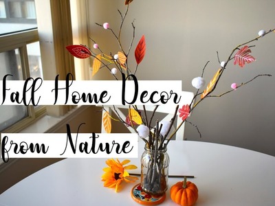 DIY Fall Home Decor with Natural Elements