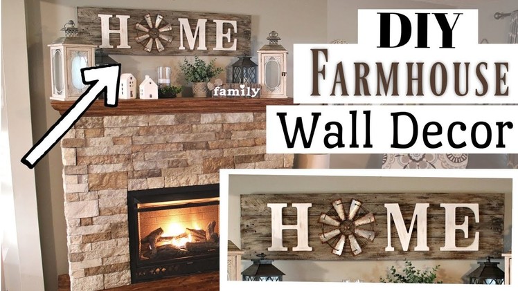 DIY Farmhouse Wall Decor Wood | Pallet Wood Farmhouse Sign | Krafts by Katelyn