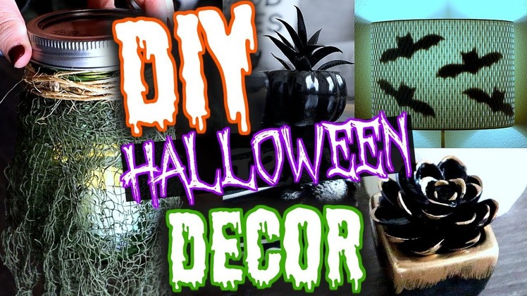 DIY Halloween Room Decor | 3 Cheap & Easy Room Decor Ideas for Halloween!!