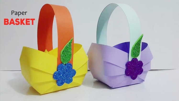 DIY Paper Basket : How to Make Easy Accordion Paper Basket | Paper Crafts | Paper Girl