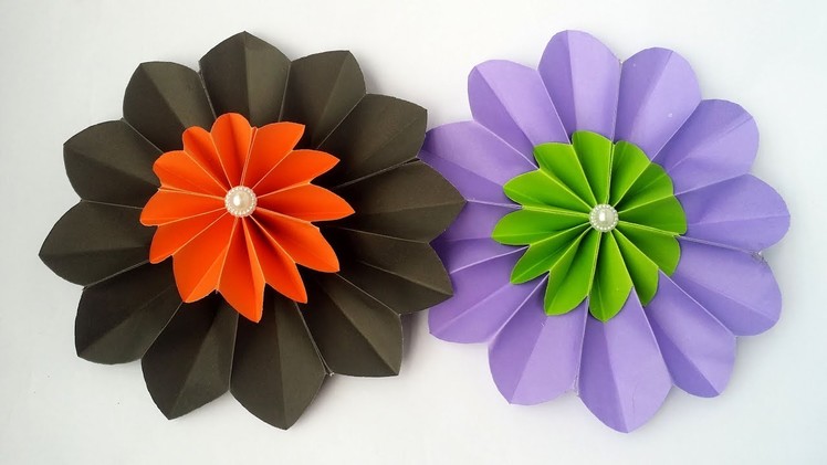DIY: Paper Flower!!! How to Make Beautiful Paper Flower. Rosettes For Wall Decoration!!!