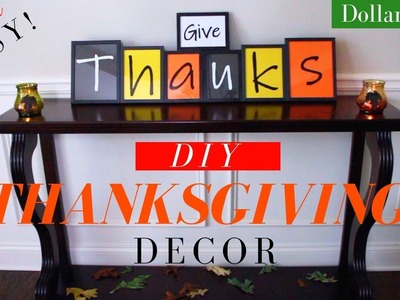 Dollar Tree DIY Thanksgiving Decor | Thanksgiving DIY Decor