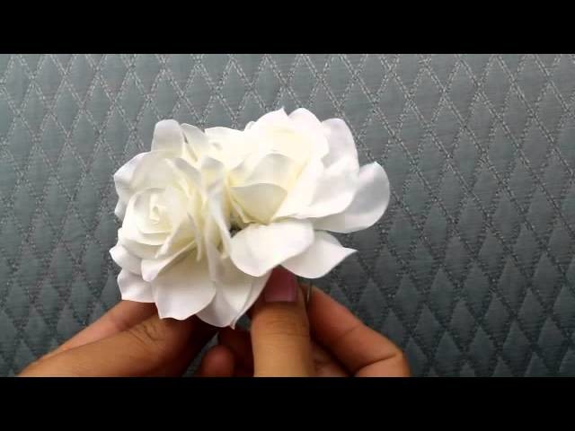 Double Gardenia Hair Flower  from Hair Comes the Bride