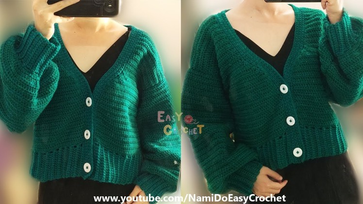 Easy Crochet: Crochet Cardigan (jacket) #01