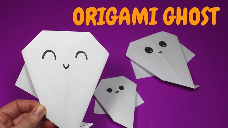 Easy Origami Ghost | Halloween Crafts for Preschoolers