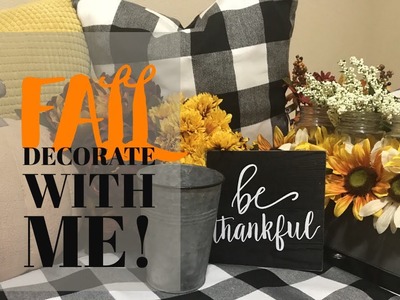 Farmhouse Fall Decor | Fall Decorate With Me | Fall Home Decor 2018