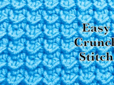 Fast and easy Crunch crochet stitch for baby blankets, baby hats and more #156