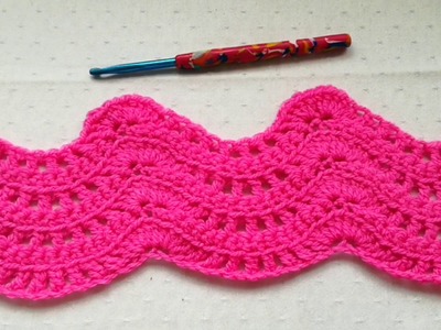 Feather & Fan easy crochet stitch tutorial