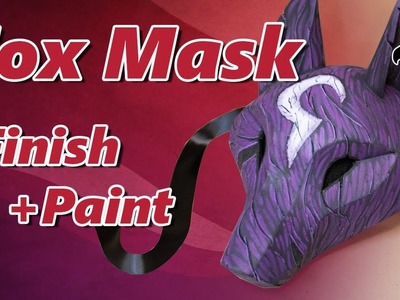 Finishing and Painting a Kitsune Fox Mask