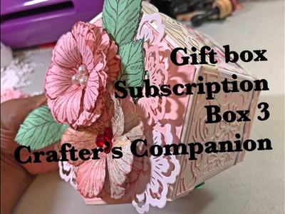 Gift Box PROCESS- Crafter's Companion sub box 3 & Tonic Kaleidoscope dies