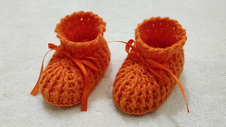 How to Crochet Baby Boot