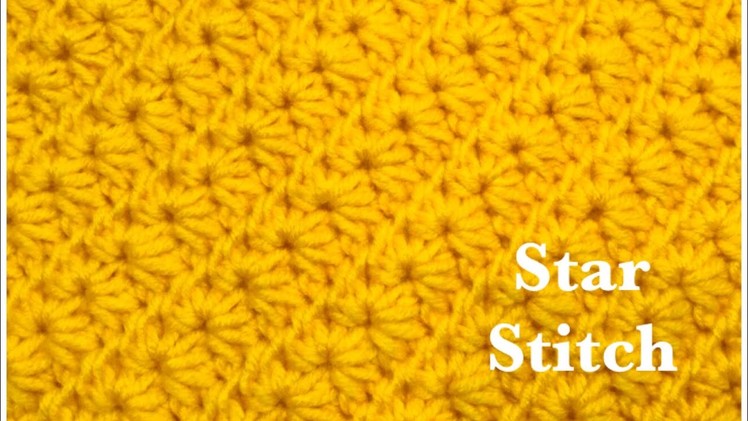 How to crochet the star stitch - easy and fast crochet stitch for hats, blankets and more #159