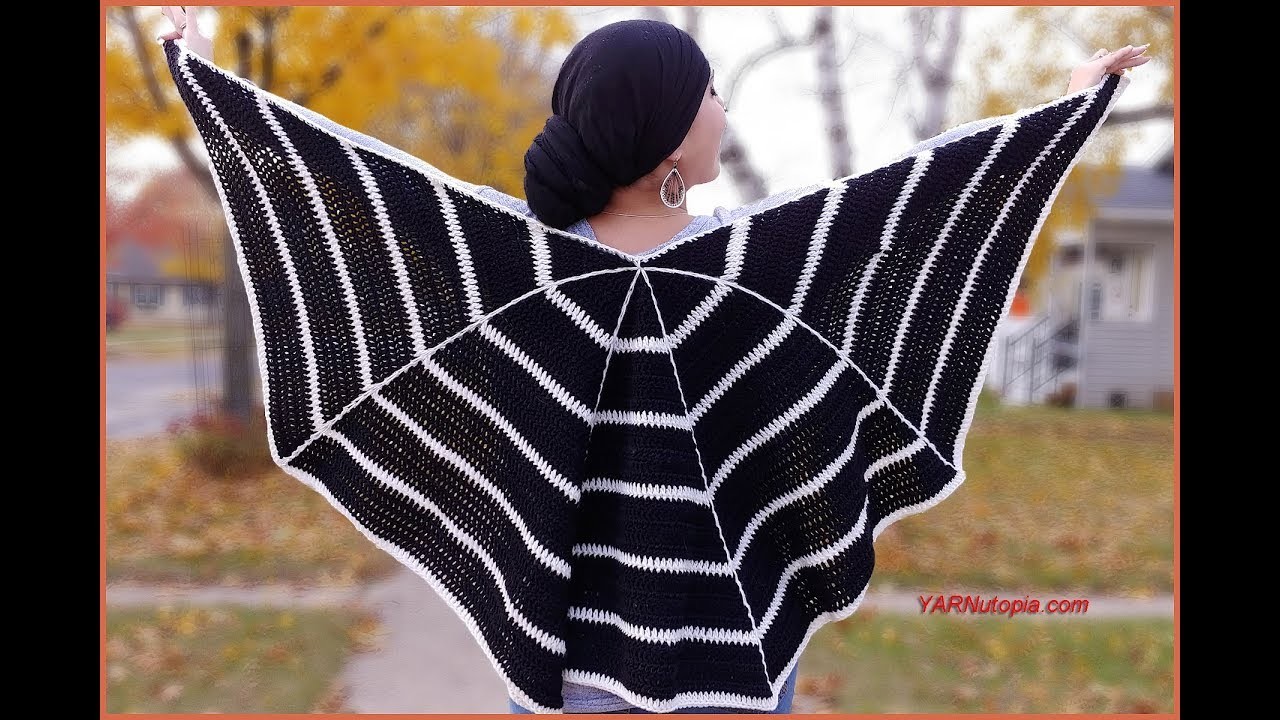 How to Crochet Tutorial DIY Spider  Wrap by YARNutopia