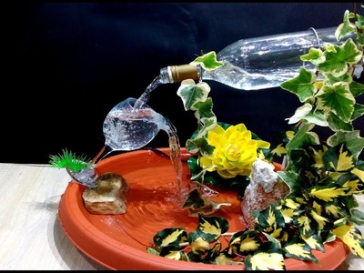 How to make a Fountain using a Glass Bottle. DIY