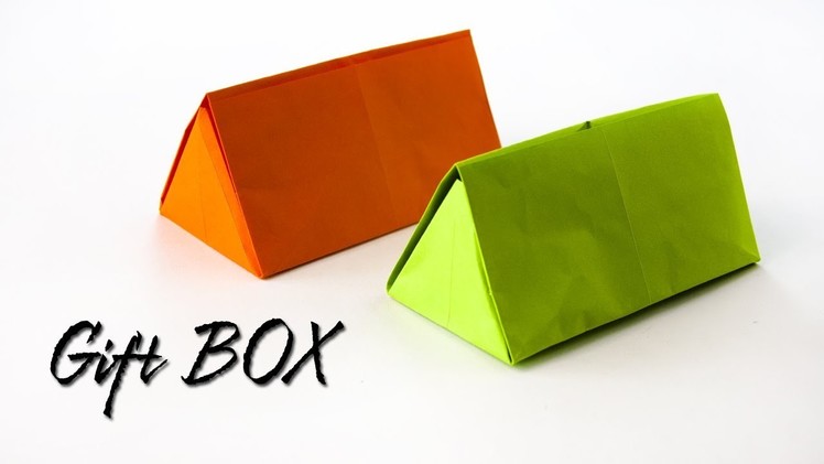 How to make a Gift Box | Triangular box