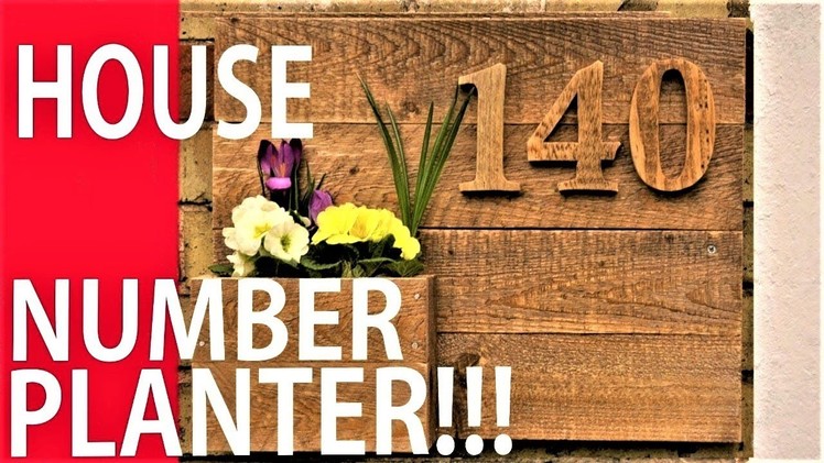 How to Make a House Number Planter - Wooden Numbers