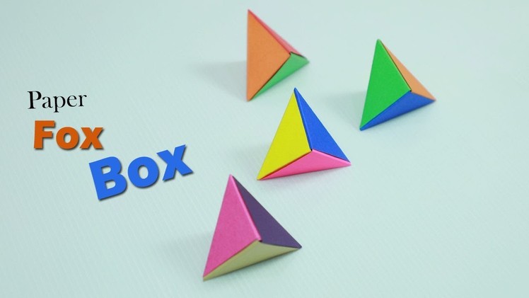 How To Make An Origami Paper Box || Paper Crafts | Paper Girl