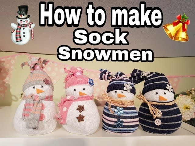 How to Make Sock Snowman - Christmas Crafts & Gifts 2018
