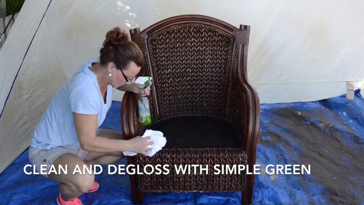 How to Paint Wicker Furniture with a Paint Sprayer