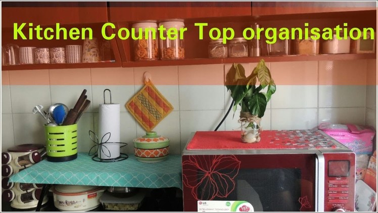 Kitchen Countertop Organization | Indian Kitchen Tour | Indian Kitchen Organization