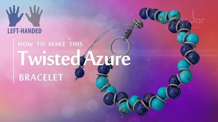 Left-handed ★ How to make this Twisted Azure bracelet | Glass Beads Design