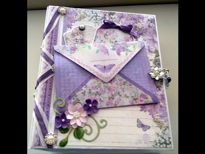 Lilac Flowers Mini Album - Sold
