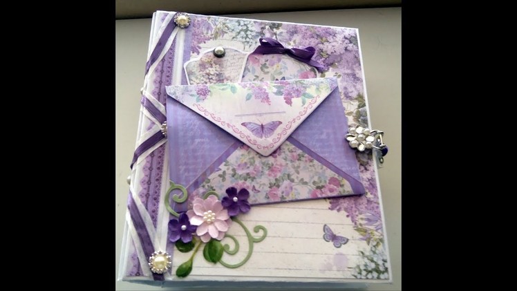 Lilac Flowers Mini Album - Sold