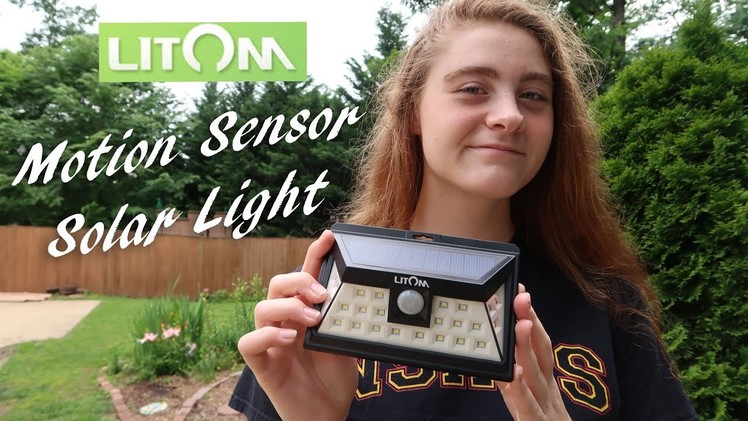 ????LITOM 24 LED Outdoor Motion Sensor SOLAR LIGHT REVIEW ????