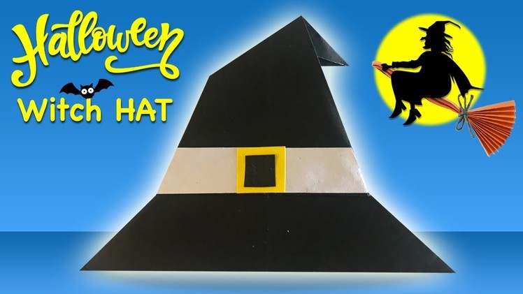 Make Paper WITCH HAT for Halloween (2018) ???? Easy DIY Paper Crafts ???? [4K]