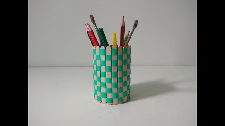 Make Pen Stand With ice cream stick | Useful Handicraft