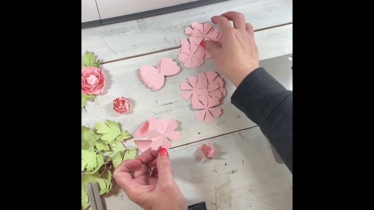 Making Paper Peonies with Cricut Maker