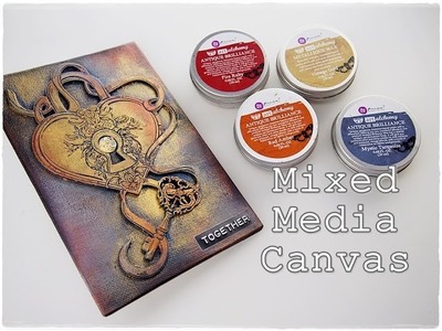 Mixed Media Canvas Tutorial for Beginners ♡ Maremi's Small Art ♡