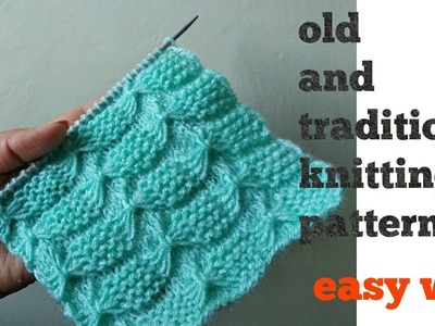 Old and traditional.beautiful Knitting pattern *forever* for all projects in Hindi English subtitles