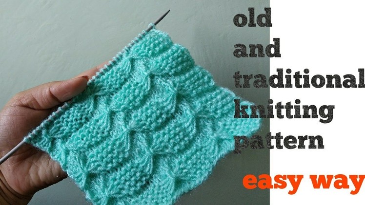 Old and traditional.beautiful Knitting pattern *forever* for all projects in Hindi English subtitles