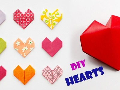 Origami Paper Hearts | How To Make Paper Heart | Paper Crafts | Paper Girl