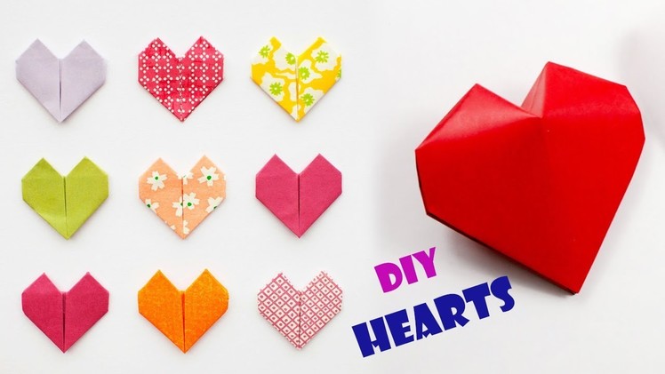 Origami Paper Hearts | How To Make Paper Heart | Paper Crafts | Paper Girl