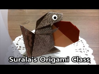 Origami - Squirrel. 종이접기 - 다람쥐