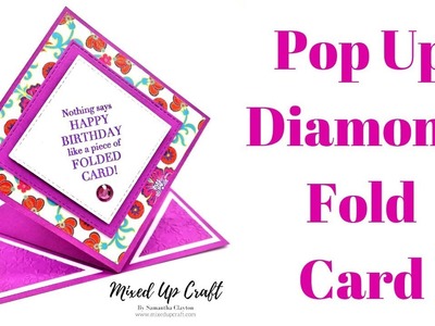Pop Up Diamond Fold Card | Spring Fold Card