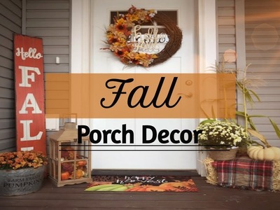 Porch Farmhouse Inspired Fall Decor | Decorate With Me