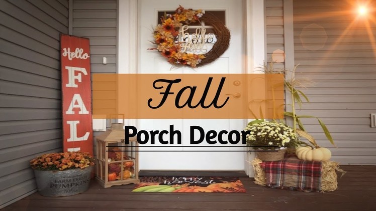 Porch Farmhouse Inspired Fall Decor | Decorate With Me