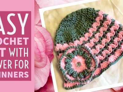 Simple and easy crochet hat for absolute beginners - English version