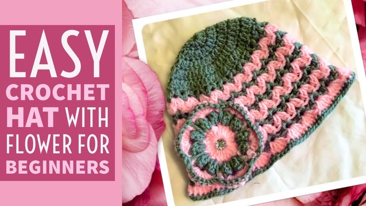 Simple and easy crochet hat for absolute beginners - English version