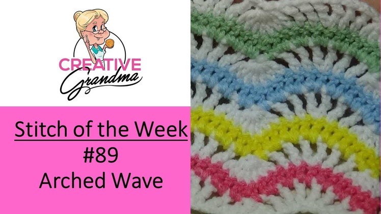 Stitch of the Week # 89  Arched Wave Stitch or the Upside Down Fans and Feathers