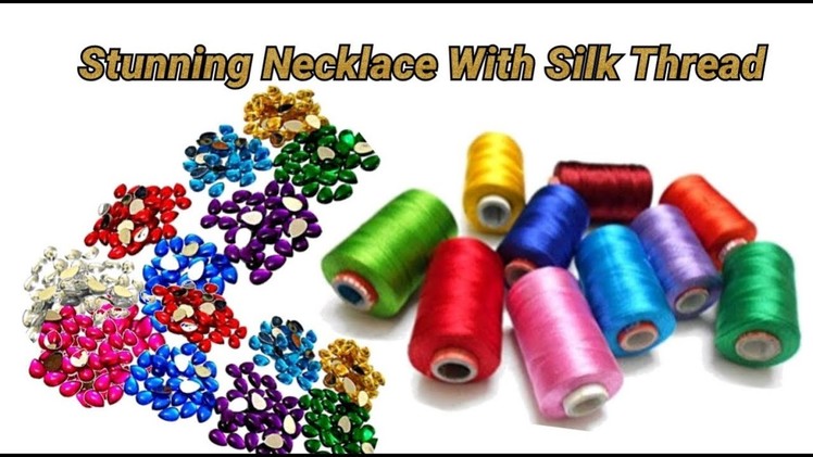 Stunning necklace making with very easy method