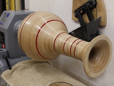 Woodturning - The Plywood and Perspex Vase #RocklerPlywoodChallenge